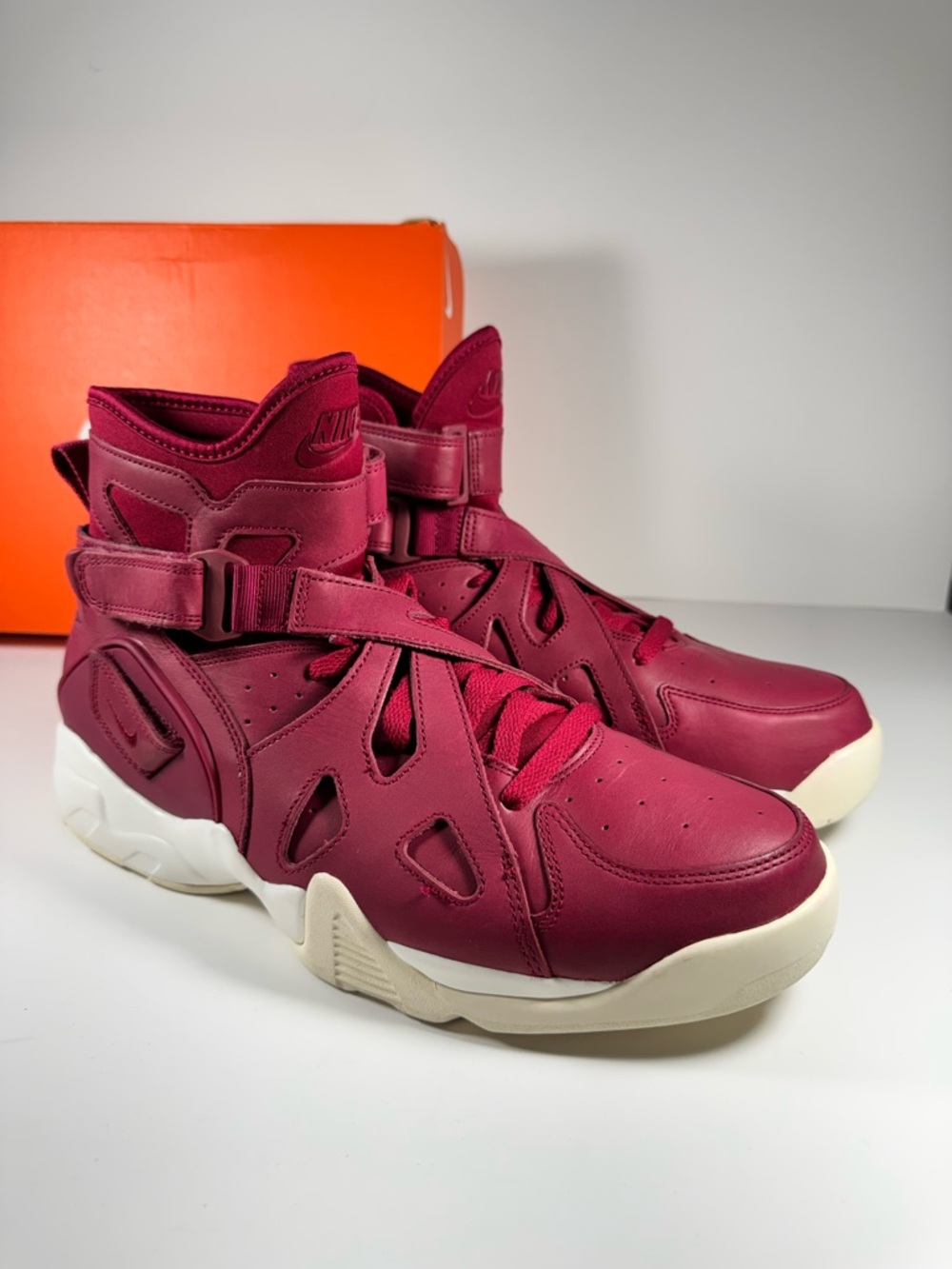 Nike Air Unlimited Noble Red Sail David Robinson Men's 11.5 Rare Sneakers